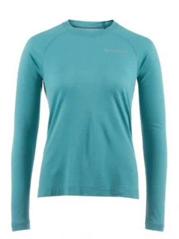 Geroa LS Tee Woman Teal Blue 10366 629 - KLATTERMUSEN - BALAAN 1