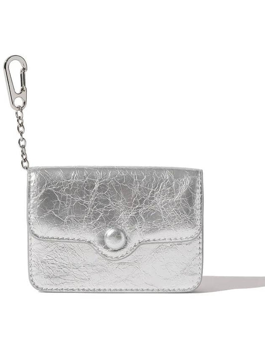 Compact Keyring Business Card Holder Card Holder Silver - LE MASQUE - BALAAN 2