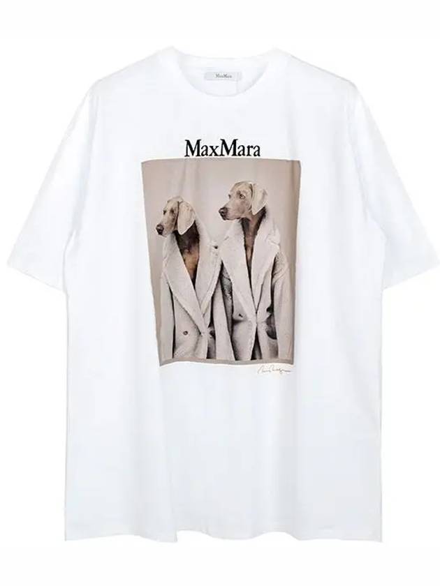 Taco Tacco Cotton Short Sleeve T Shirt White - MAX MARA - BALAAN 5