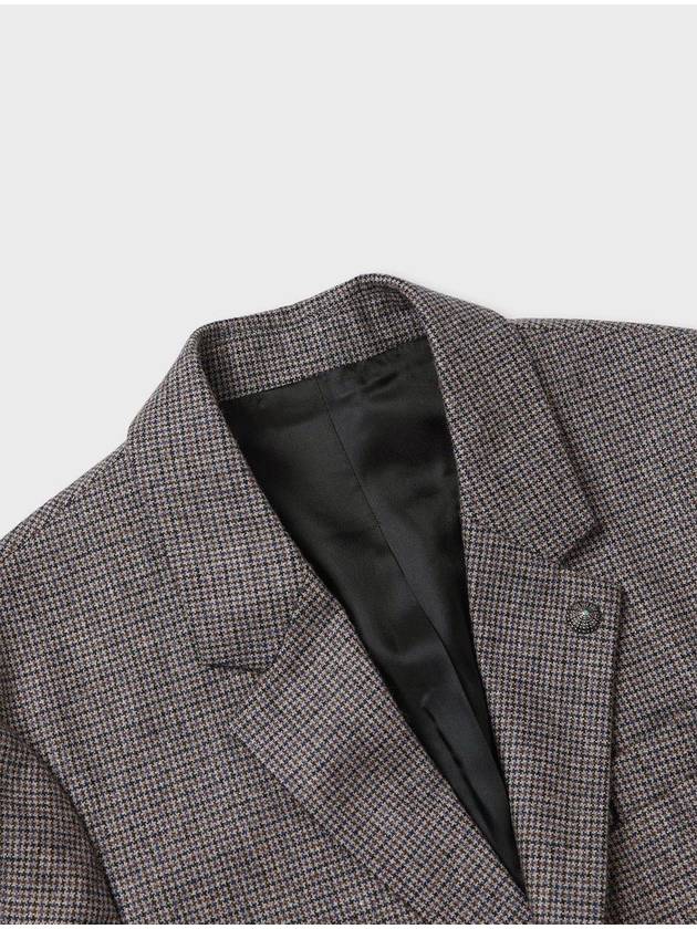 Made In Italy Brown Check Wool Blend Jacket F ACJK53 - PANICALE - BALAAN 2