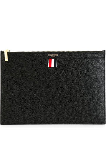 Thom Browne Small Document Holder In Pebble Grain Leather Accessories - THOM BROWNE - BALAAN 1