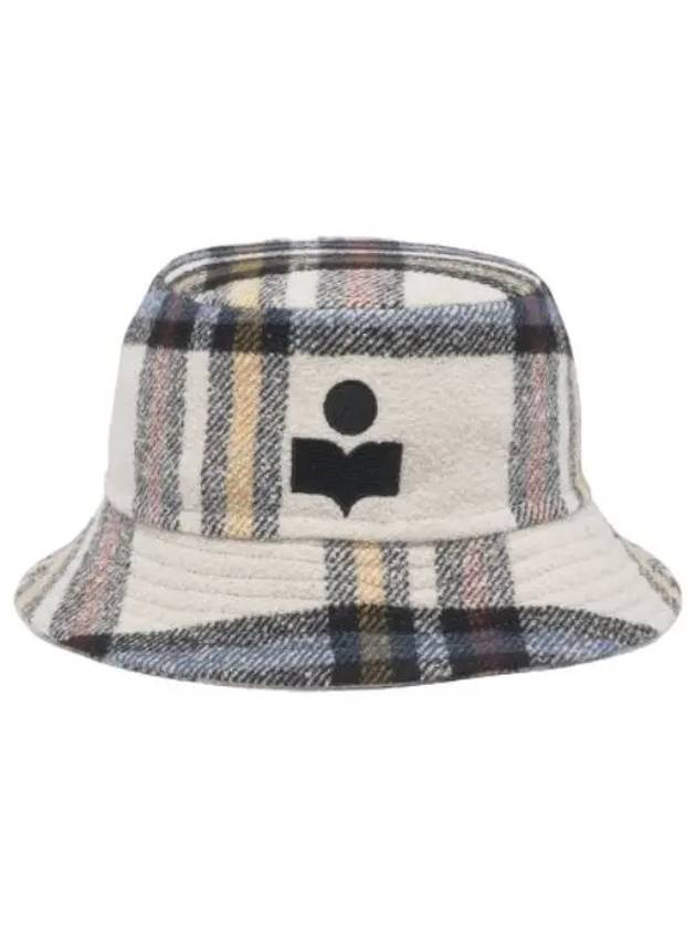 Harles Tartan Check Bucket Hat Ecru - ISABEL MARANT - BALAAN 1