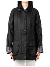 Beadnell Wax Zip-up Jacket Black - BARBOUR - BALAAN 2