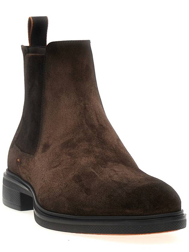 Santoni Suede Ankle Boots - SANTONI - BALAAN 2