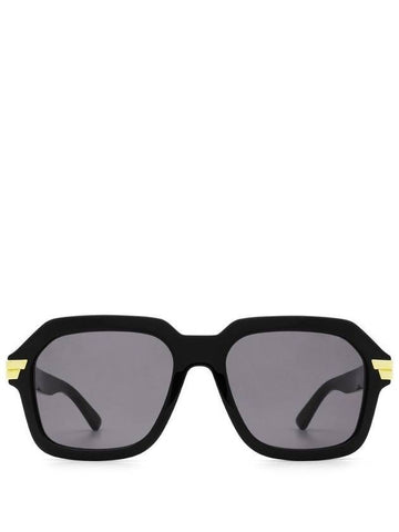 Eyewear Oversized Frame Sunglasses Black - BOTTEGA VENETA - BALAAN 1