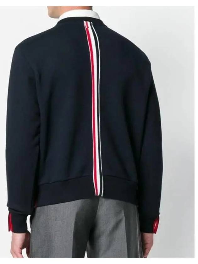 Center Back Stripe Crewneck Sweatshirt Navy - THOM BROWNE - BALAAN 4