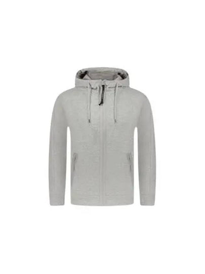 Diagonal Raised Fleece Goggle Zip-Up Hoodie Grey - CP COMPANY - BALAAN 2