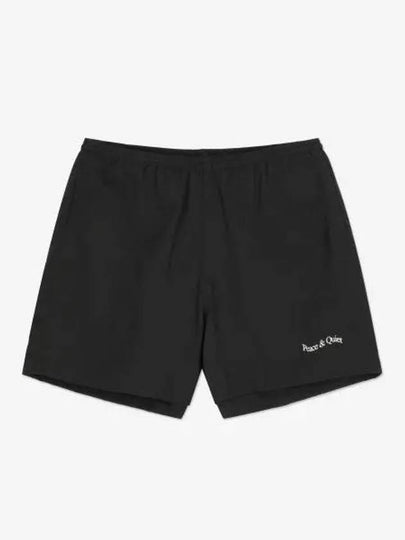 MUSEUM OF PEACE QUIET Wordmark Shorts Pants Black MOPQSS2319BLACK - MUSEUM OF PEACE & QUIET - BALAAN 1