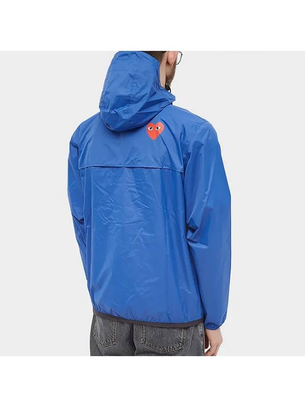 Play x Kway Le Bray 3 0 Hooded Jacket P1 J502 2 Blue - COMME DES GARCONS - BALAAN 4