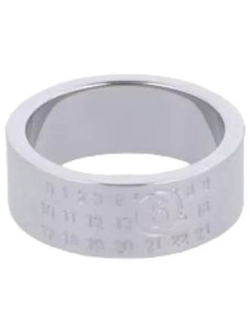 MM6 Numeric Logo Ring Polished Palladio - MAISON MARGIELA - BALAAN 1