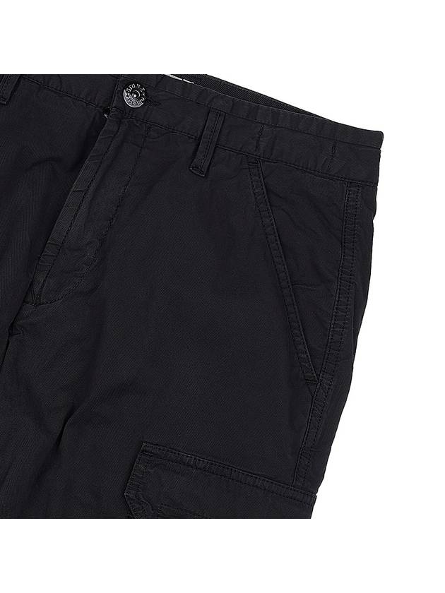 Pantaloni Comfort Fit Cargo Straight Pants Black - STONE ISLAND - BALAAN 5