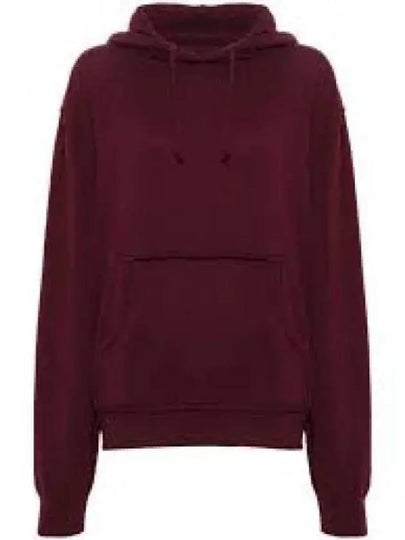 Men's Embroidered Logo Cotton Oversized Hood Bordeaux - MAISON MARGIELA - BALAAN 2