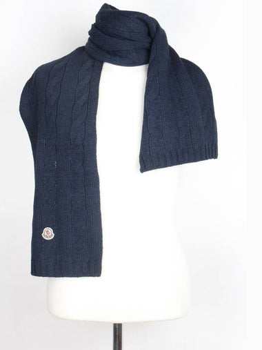 Knit muffler navy M - MONCLER - BALAAN 1