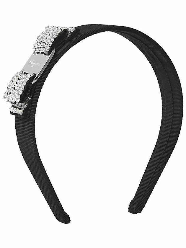 Ferragamo Women s Vara Bow Hairband 34 2758 NERO CRYSTAL 0524893 - SALVATORE FERRAGAMO - BALAAN 9