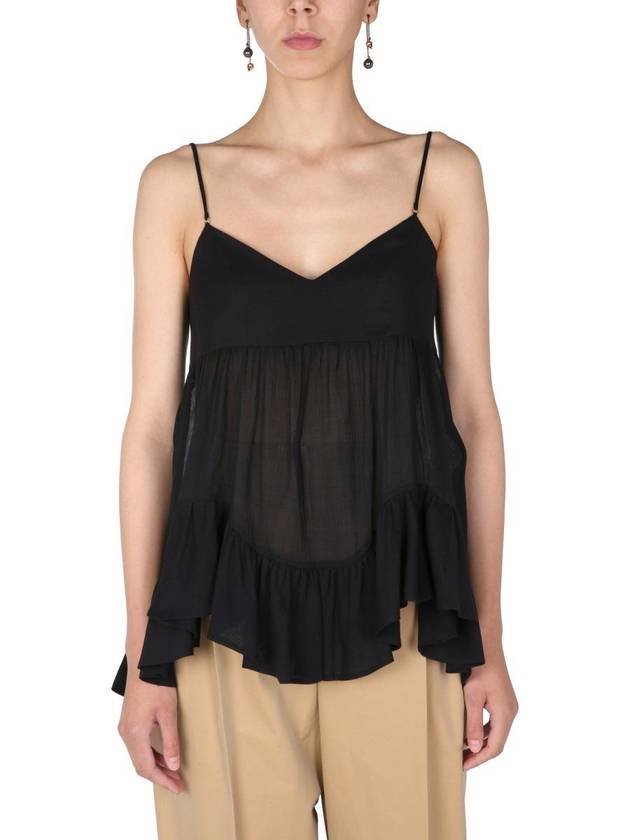 SEMITRANSPARENT TOP 659288QAAZ1000 B0040171095 - ALEXANDER MCQUEEN - BALAAN 2