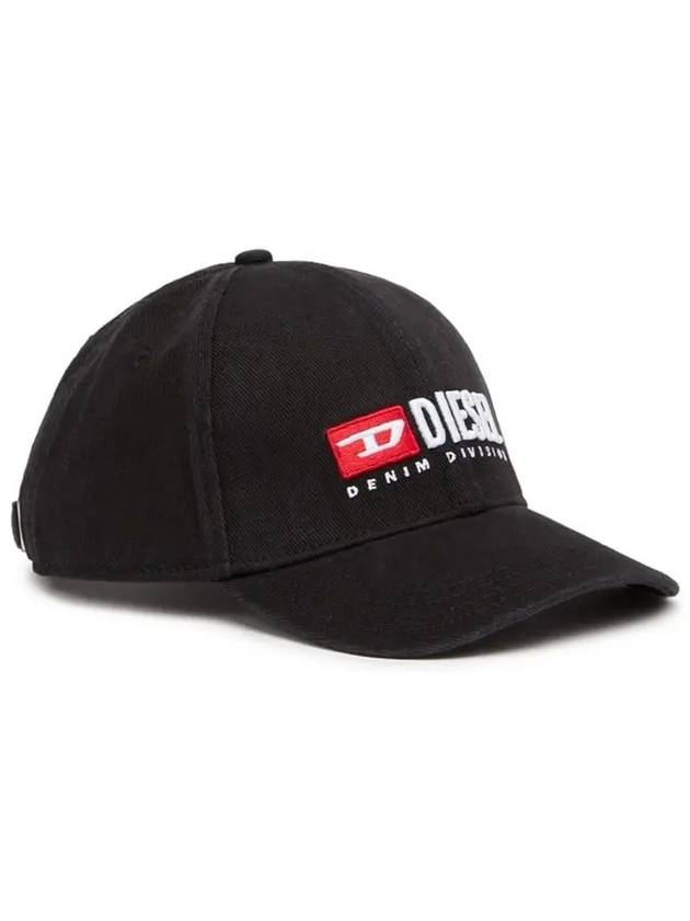 Corry Div Wash Logo Embroidery Base Ball Cap Black - DIESEL - BALAAN 2