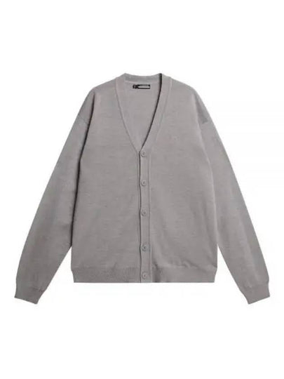 Lucas Merino Wool Knit Cardigan Grey - J.LINDEBERG - BALAAN 2