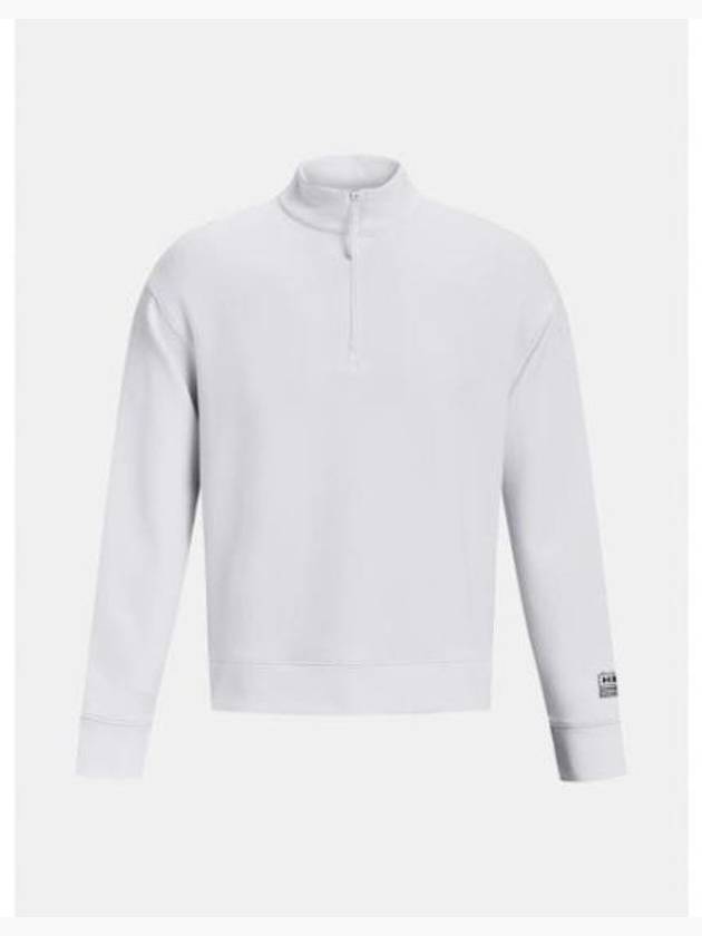 Summit Knit Half Zip Sweatshirt White - UNDER ARMOUR - BALAAN 2