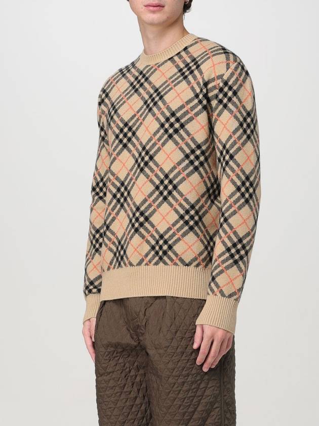 Check Cashmere Knit Top Sand - BURBERRY - BALAAN 5