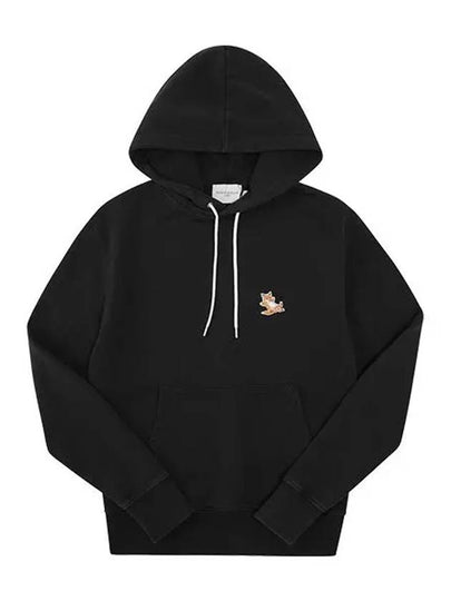 Chillax Fox Patch Classic Hoodie Black - MAISON KITSUNE - BALAAN 2