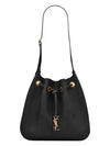 Monogram Leather Shoulder Bag Black - SAINT LAURENT - BALAAN 3