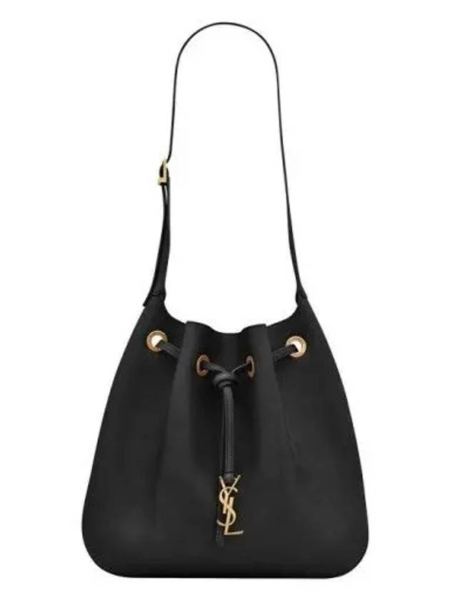 Monogram Leather Shoulder Bag Black - SAINT LAURENT - BALAAN 3