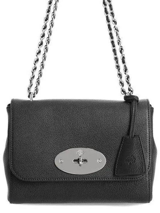 Lily Small Goat Leather Shoulder Bag Black - MULBERRY - BALAAN 2