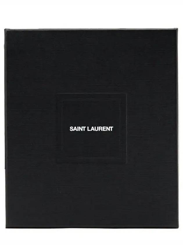 Tiny Cassandre East West Wallet in Matte Leather Black - SAINT LAURENT - BALAAN 7