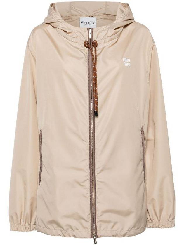 Miu Miu Lightweight Hooded Jacket - MIU MIU - BALAAN 1