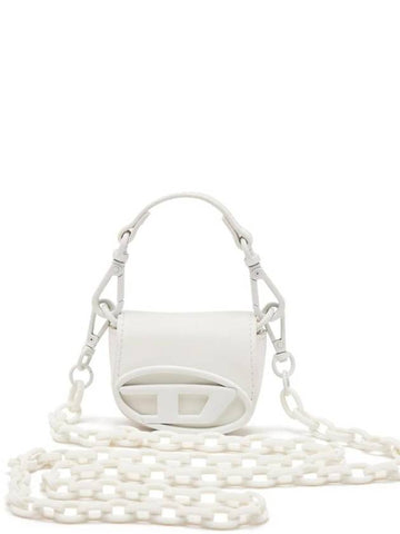 1DR XXS Chain Iconic Micro Cross Bag White - DIESEL - BALAAN 1