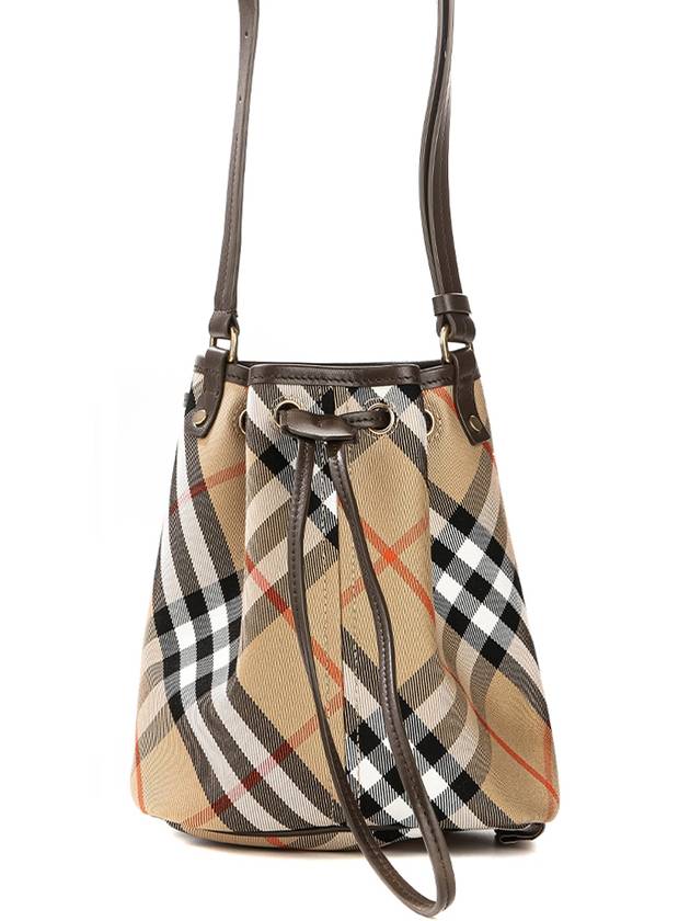 Check Bucket Bag Beige - BURBERRY - BALAAN 2