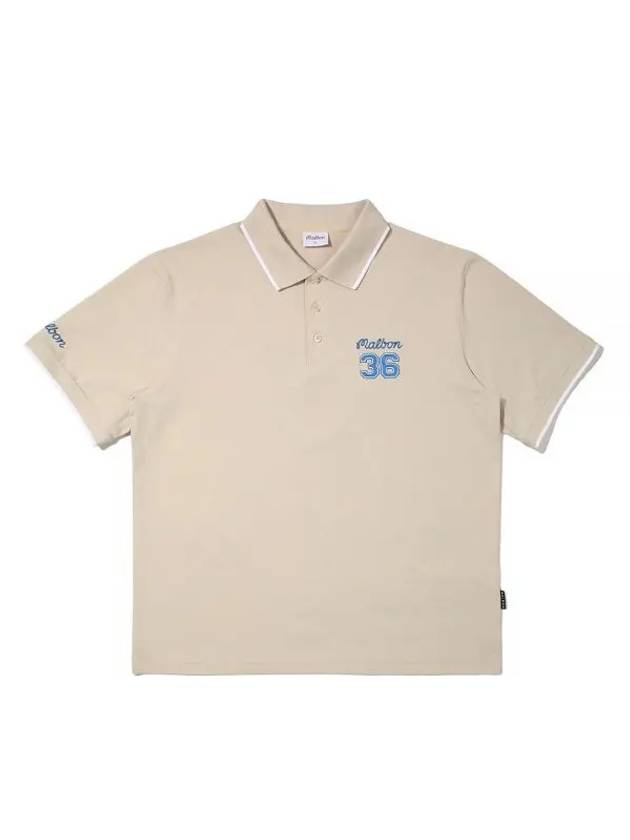 36 Bucket Polo T-Shirt BEIGE MAN M3221PTS05BEI - MALBON GOLF - BALAAN 1