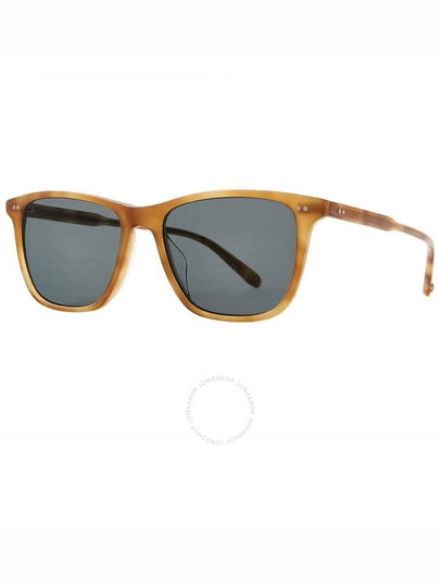 Garrett Leight HAYES SUN Pure Blue Smoke Polarized Square Sunglasses 2141 EMT/PBS PLR 52 - GARRETT LEIGHT - BALAAN 2