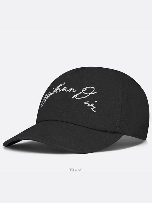 Handwritten Base Ball Cap Black - DIOR - BALAAN 2