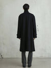 Men's Wool Double Coat Black - FILLCHIC - BALAAN 4