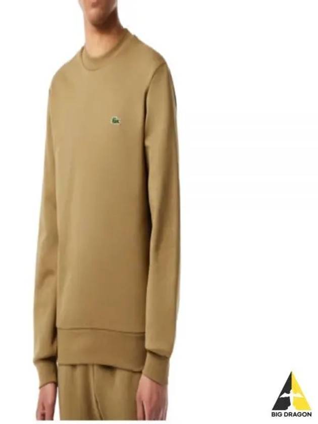 Logo Patch Crewneck Sweatshirt Brown - LACOSTE - BALAAN 2