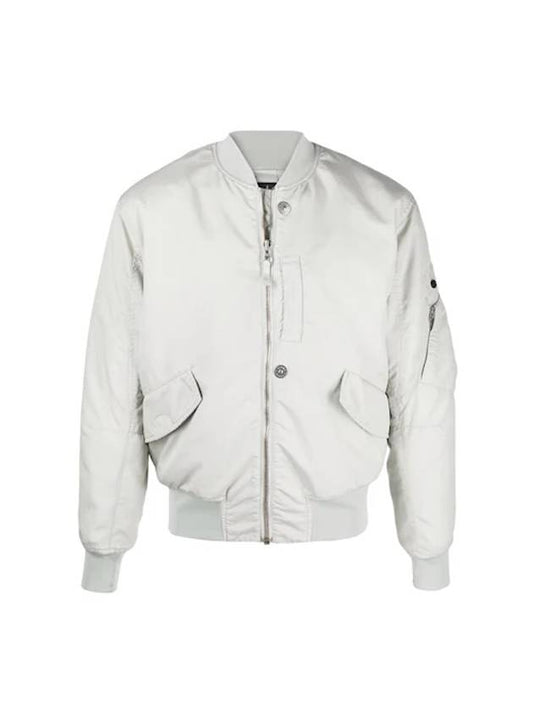 Men's Shadow Project Hollowcore Bomber Jacket Light Grey - STONE ISLAND - BALAAN 1