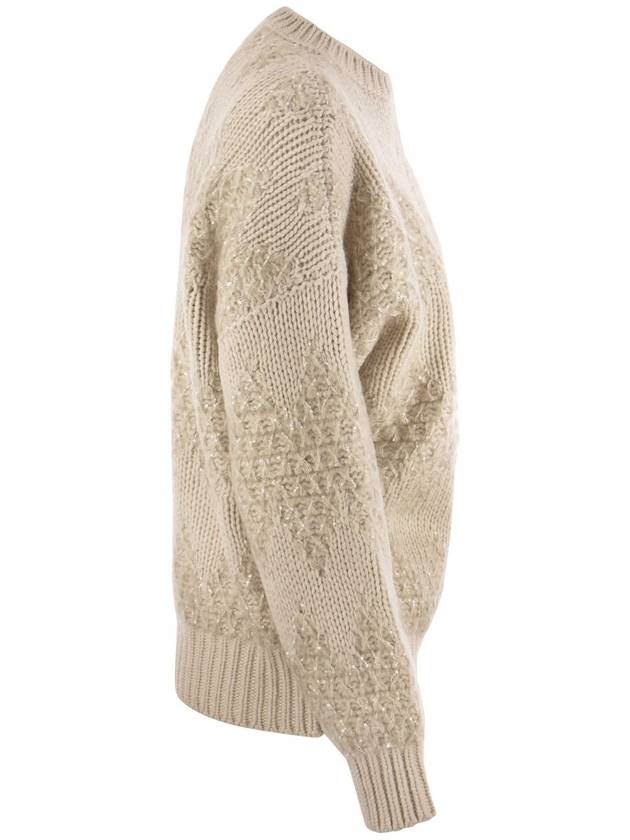 SS sweater jaquard rombi M6D368500CTD79 - BRUNELLO CUCINELLI - BALAAN 4