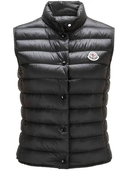 LIANE logo patch padded vest black 1A102 00 53048 999 - MONCLER - BALAAN 2