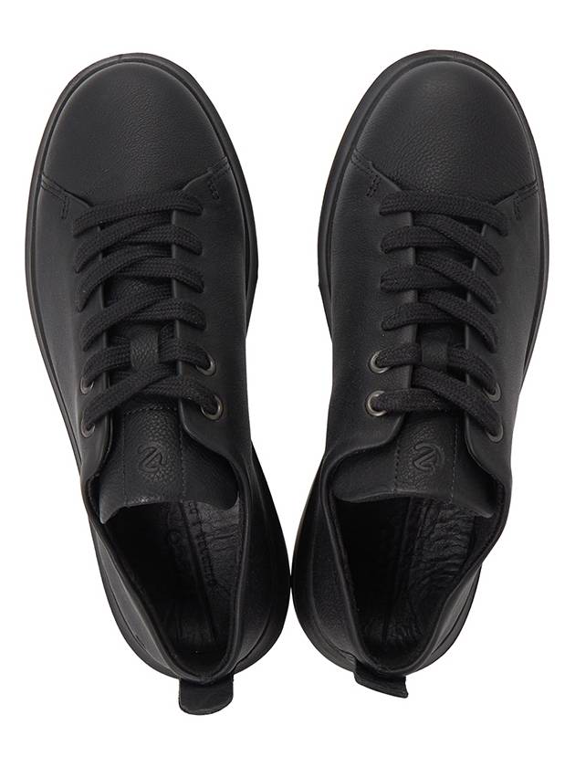 Nouvelle Lace Up Low Top Sneakers Black - ECCO - BALAAN 3