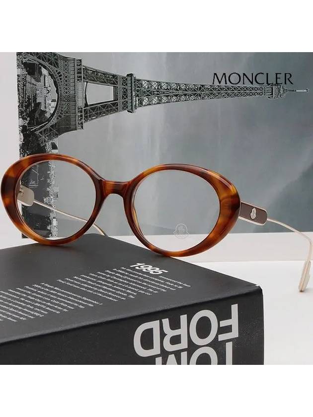 Glasses frame ML5055 053 leopard fur rim - MONCLER - BALAAN 2