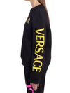 Neon Graphic Logo Sweatshirt Black - VERSACE - BALAAN 4