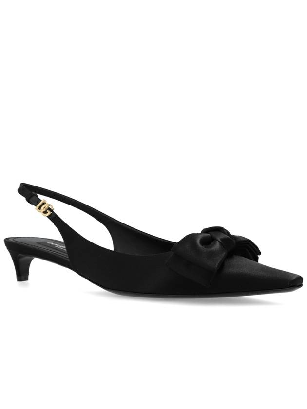 Dolce & Gabbana Satin High Heels, Women's, Black - DOLCE&GABBANA - BALAAN 4