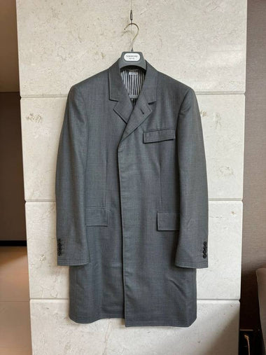 Super 120S Twill Chesterfield Overcoat 3 - THOM BROWNE - BALAAN 1