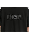 Oversized Fit Cotton Short Sleeve T-Shirt Black - DIOR - BALAAN 3