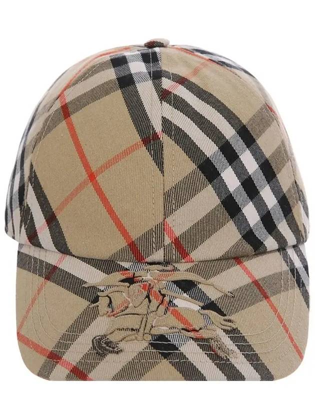 Vintage Check Base Ball Cap Beige - BURBERRY - BALAAN 3