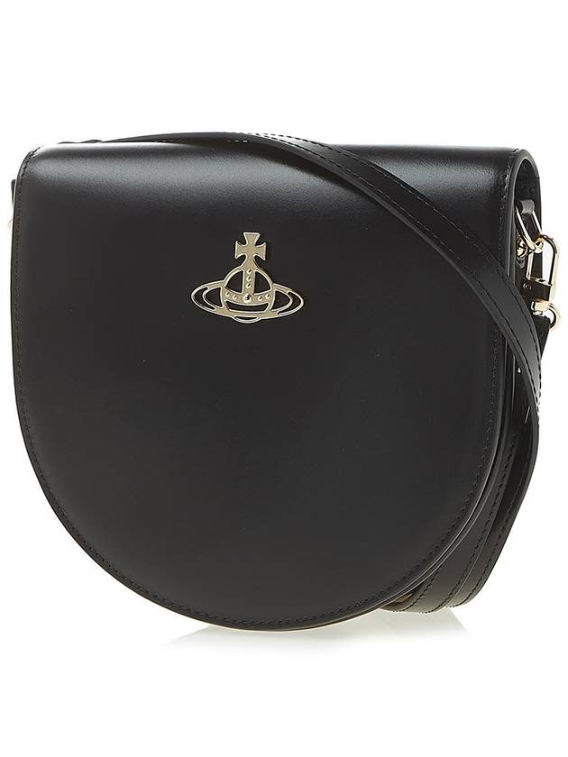 Sarah Saddle Cross Bag Black - VIVIENNE WESTWOOD - BALAAN 3