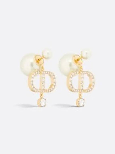 Tribales Pearl Earrings Gold - DIOR - BALAAN 2