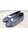 Two tone suede ballerina flat shoes size 38 purple - CHANEL - BALAAN 3