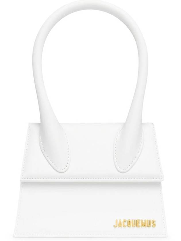 Le Chiquito Moyen Medium Leather Tote Bag White - JACQUEMUS - BALAAN 2